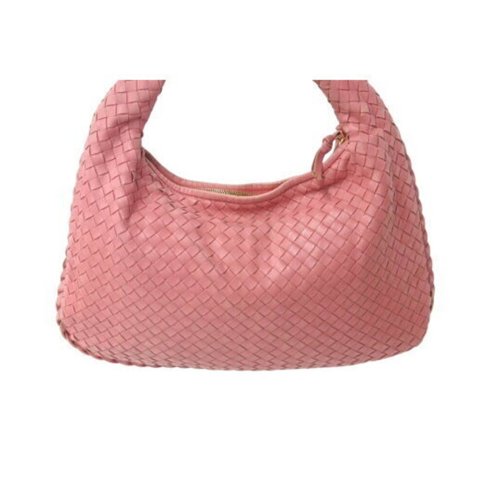 Bottega Veneta Intrecciato Hobo Hobo Shoulder Bag Pink Leather - Picture 3 of 8